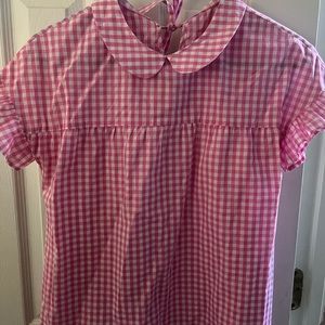 Shein plaid short sleeve top XS